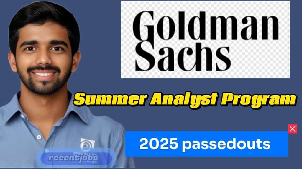 Goldman sachs hiring summer analyst program 2025 Recent Jobs